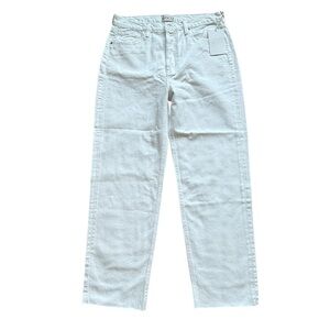 ETICA Women's Tyler Vintage Straight Leg Jeans White 31 High Rise Eco-Friendly